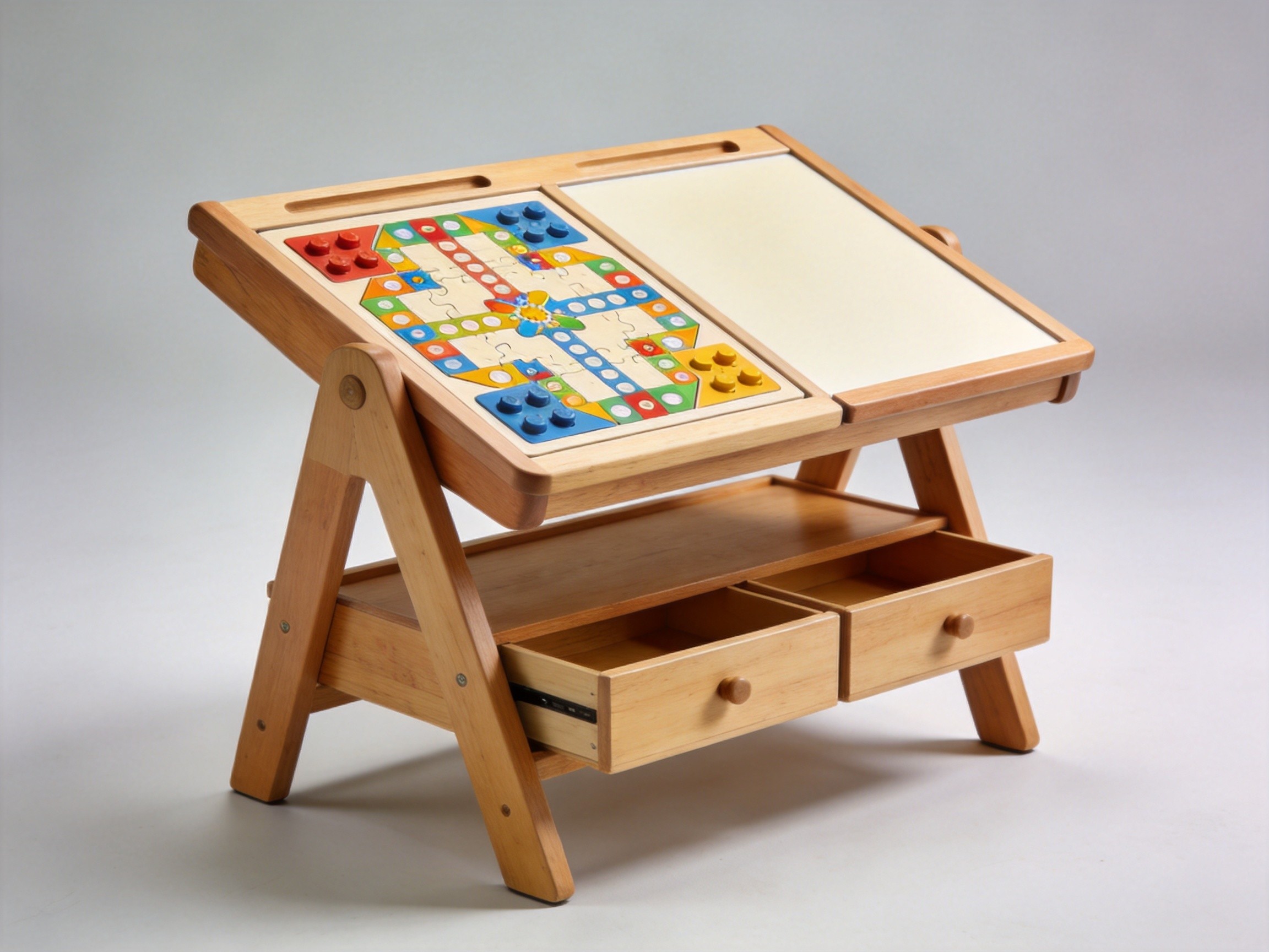 Multi-Function Kids Puzzle Game Table