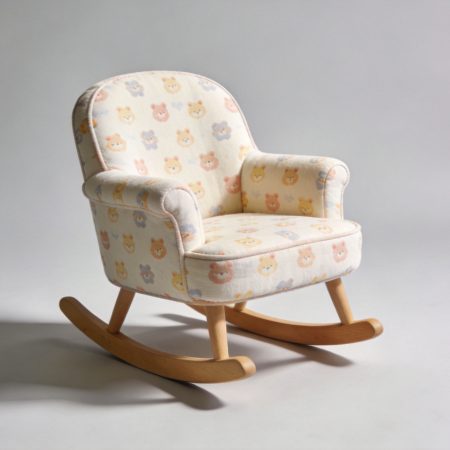Upholstered Kids Rocking Chair